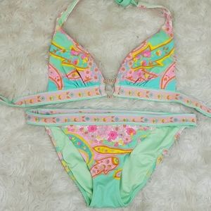 Medium Victoria's Secret Floral Bling Bikini